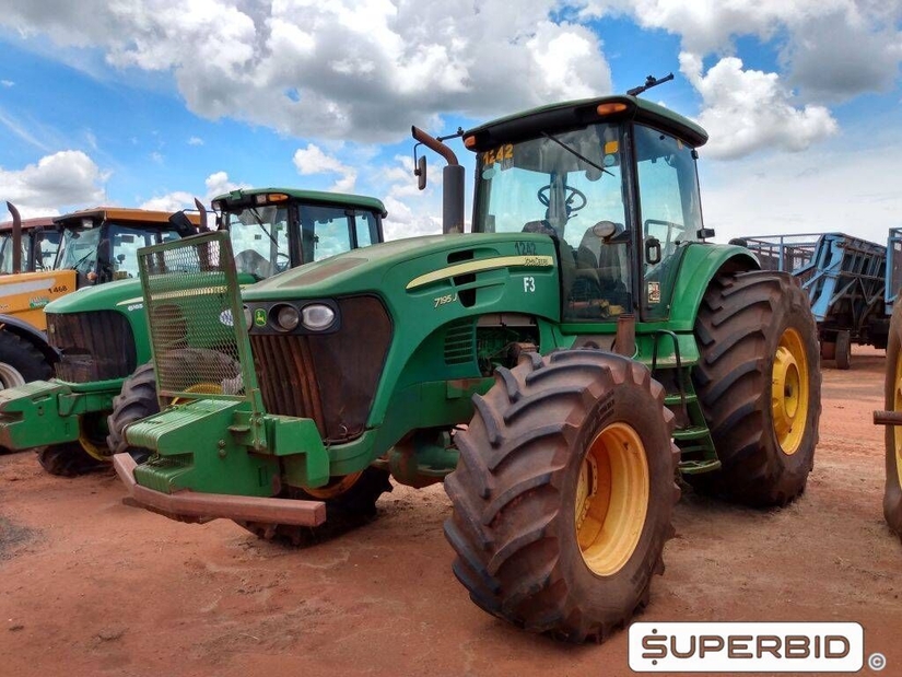 TRATOR DE PNEUS JOHN DEERE 7195J 4X4, ANO: 2013, SÉRIE: 1BM7195JTDH000628 (Ref: 1242)