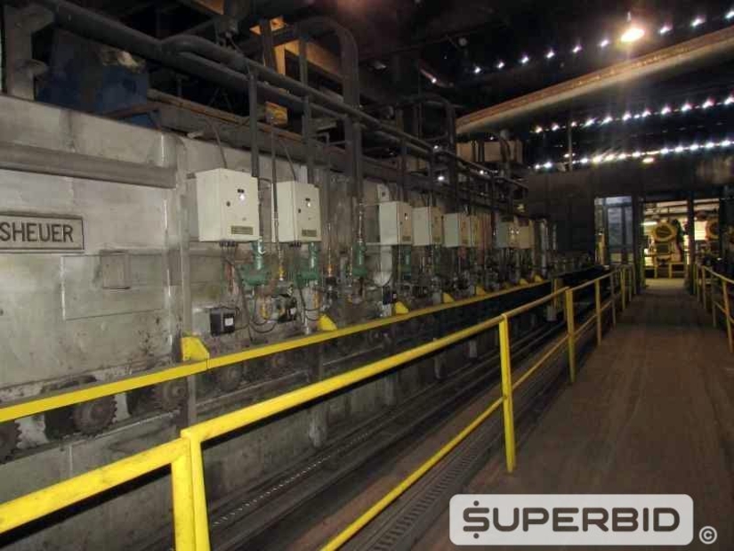 FORNO TRATAMENTO TÉRMICO NASSHEUER CONTINUO, ANO 1985, SÉRIE.: 641170, CAP. 1200 KG/H (Ref.: 12212)