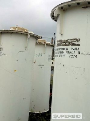 TANQUE EM AÇO CARBONO E ESCADA METÁLICA (06 PÇ) (Ref.: Lote 05)