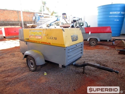 GRUPO GERADOR SILENCIADO DIESEL ATLAS COPCO QAX70 20,5/23 KVA (Ref.: FEW)