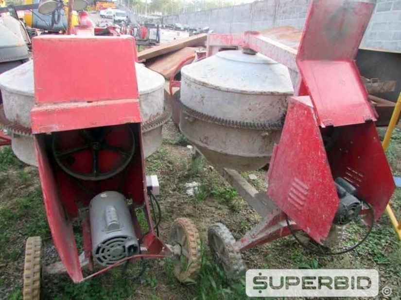 SUCATA DE 06 BETONEIRAS ELÉTRICAS CSM 400 LITROS. (Ref.: JEC)