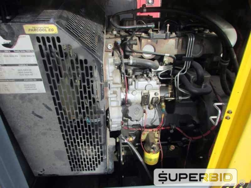 GRUPO GERADOR Á DIESEL ATLAS COPCO QAX45 50 KVA. (Ref.: JDS)
