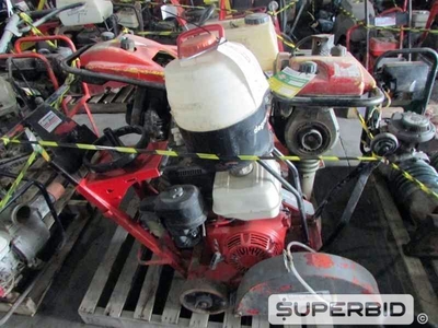 CORTADORA DE PISO NORTON C13E 13CV E COMPACTADOR SOLO WACKER NEUSON, (04 PÇ.) (Ref.: JCI )