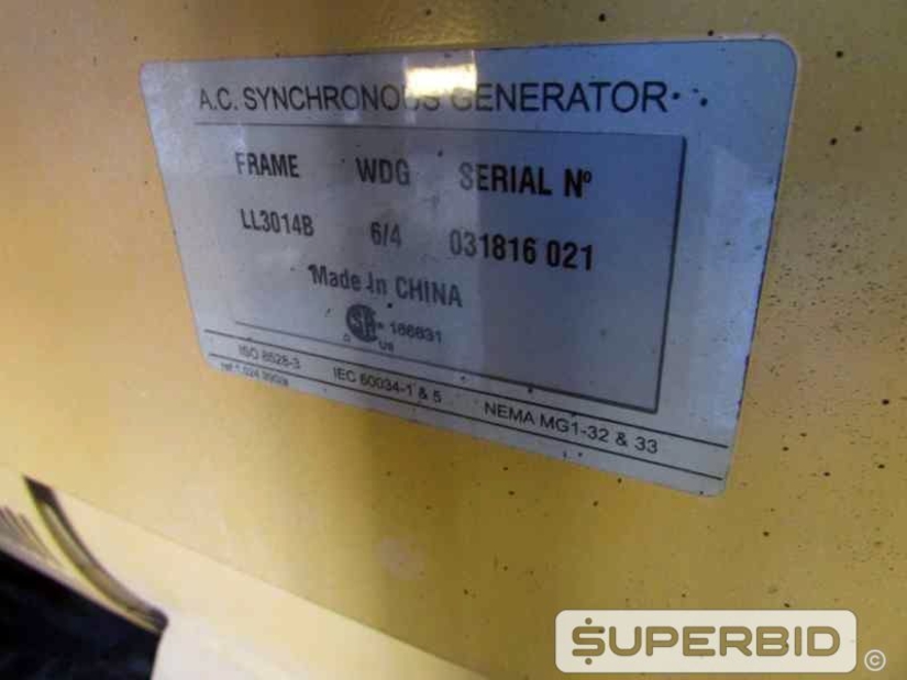 GRUPO GERADOR Á DIESEL OLYMPIAN GEP110-2 125 KVA, ANO: 2010. (Ref.: JBD)