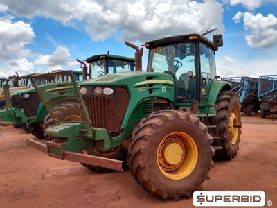 TRATOR DE PNEUS JOHN DEERE 7195J 4X4, ANO: 2013, SÉRIE: 1BM7195JTDH000581 (Ref: 1223)