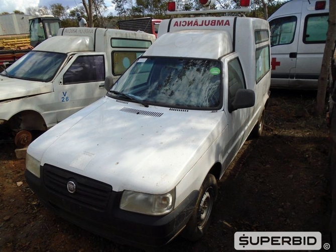 FIAT FIORINO AMBULANCIA 1.3, 2012/2013, Placa FINAL 6 (MG), (Ref.: SAW)