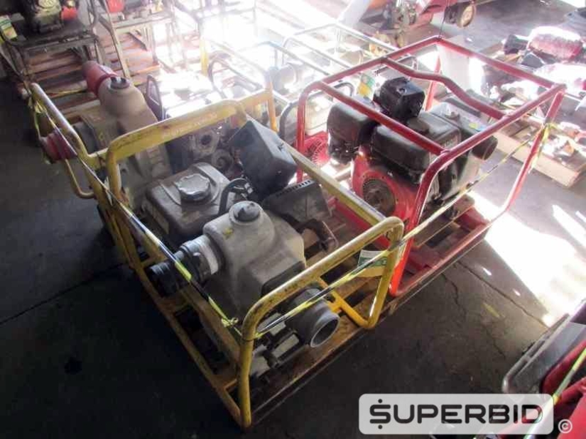 BOMBA CENTRIFUGA Á GASOLINA HONDA WB30X 3 POL. E BOMBA CENTRIFUGA Á GASOLINA WACKER NEUSON PT3A 3 POL., (05 PÇ.) (Ref.: JCD)