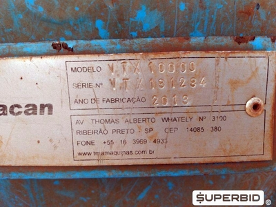REBOQUE TRANSBORDO DE CANA PICADA TRACAN VTX 10.000, ANO: 2013, SÉRIE: VTX131284 (Ref.: 1437)