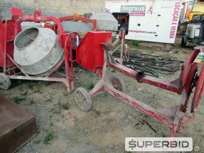SUCATA DE 06 BETONEIRAS ELÉTRICAS CSM 400 LITROS. (Ref.: JED)