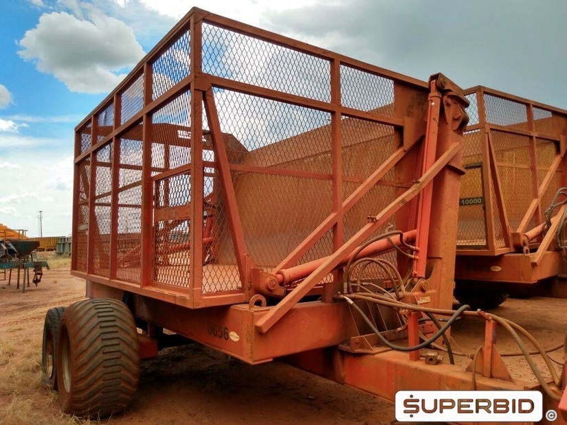 REBOQUE TRANSBORDO DE CANA PICADA TRACAN VTX 10.000, ANO: 2010, SÉRIE: VTX10376 (Ref.: 656)