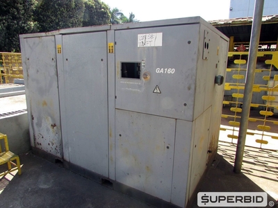 COMPRESSOR DE AR ATLAS COPCO GA-160, ANO: 2004, SÉRIE: 315990. (Ref.: WMFT_UM02)