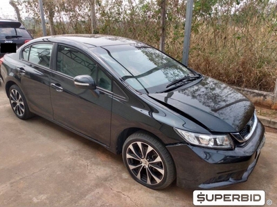 HONDA CIVIC LXR 2.0 (BATIDO), 2014/2015, Placa FINAL 0 (SP),  (Ref.: TY)