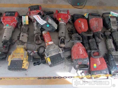 ROMPEDORES ELÉTRICO, DEMOLIDORES ELÉTRICO E MARTELETE PERFURADOR, (24 PÇ.) (Ref.: JDP)