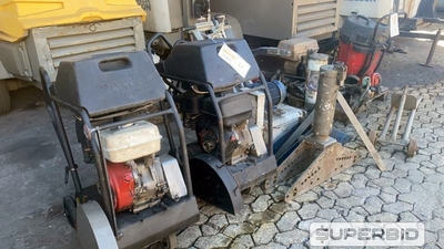 02 CURVADORAS DE TUBO, 02 CORTADORAS DE PISO E 01 FRESADORA ELETRICA BETOMAC (Ref.: IK)