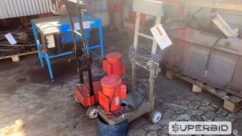 2 POLIDORAS PARA TACO PL30 REMAL E 2 LIXADEIRAS DE PISO INDUSTRIAL JAHU JM2D MONOFA (Ref.: IF)