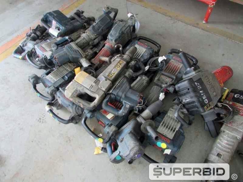 DEMOLIDORES ELÉTRICO, ROMPEDORES ELÉTRICO, MARTELETES ELÉTRICO E OUTROS, (26 PÇ.) (Ref.: JDN)