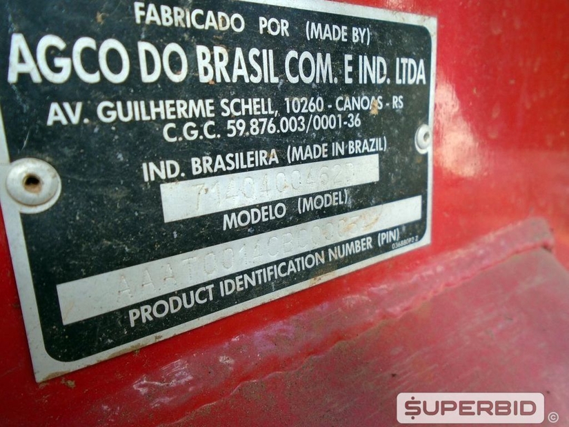 TRATOR DE PNEUS MASSEY FERGUSON 7140 4X4, ANO: 2011, SÉRIE: AAAT0014CBC005 (Ref: SBF / TP18912)