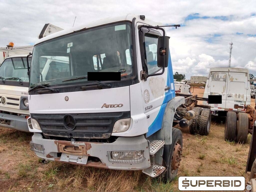 CAMINHÃO MERCEDES-BENZ ATEGO 1725, 2009/2009, Placa FINAL 8 (SP), (Ref.: TG)
