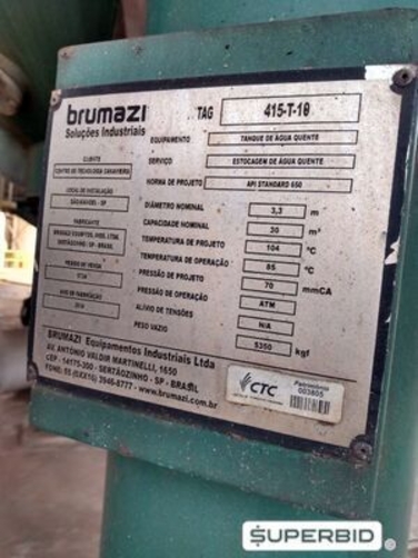 PLANTA DE DEMONSTRAÇÃO PARA PRODUÇÃO DE ETANOL 2G DE CANA-DE-AÇÚCAR BAGAÇO, ANO 2014, CAP. 03 MI DE L/ANO (Ref.: RAA/ RBA/ RCA/ RDA/ REA/ RFA)