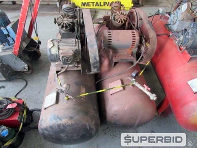 02 COMPRESSORES ELÉTRICO CHICAGO PNEUMATIC 10 PCM, ANO: 2007, SÉRIE: 8741 E 8756. (Ref.: JCP)