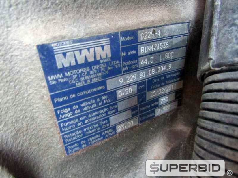 GRUPO GERADOR Á DIESEL STEMAC ST55 50 KVA, ANO: 2011, SÉRIE: 0055015711. (Ref.: JBE)