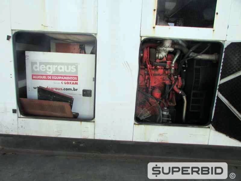 GRUPO GERADOR Á DIESEL STEMAC ST 500 500 KVA, ANO: 2009, SÉRIE: 0593465809. (Ref.: JBI)
