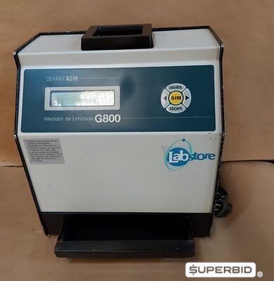 01 UNID. DETERMINADOR DE UMIDADE DE CEREAIS USADO, MODELO G 800, MARCA GEHAKA.(SEM COPO)