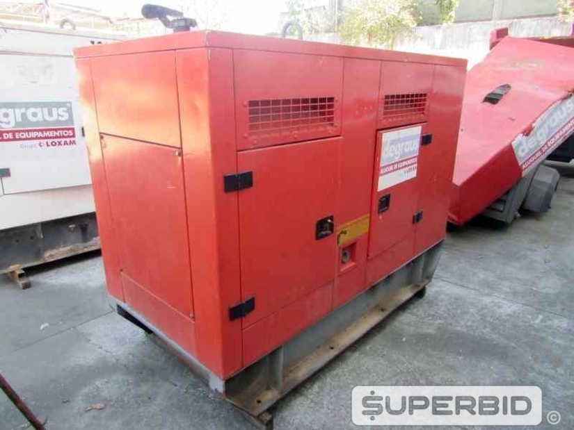 GRUPO GERADOR Á DIESEL STEMAC ST55 50 KVA, ANO: 2011, SÉRIE: 0055015711. (Ref.: JBE)