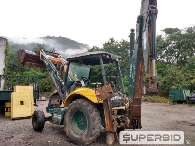 RETROESCAVADEIRA NEW HOLLAND LB90 (EMPLACADO), ANO: 2007, SÉRIE: N7AH19186 (Ref: RBD)