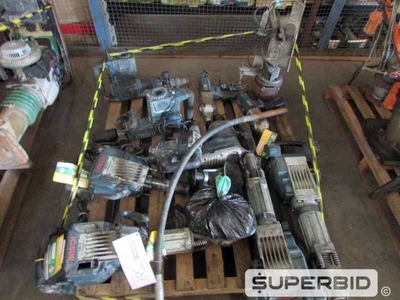 BASE ELETROMAGNÉTICA, MARTELETE PERFURADOR, FURADEIRA ELÉTRICA E OUTROS, (12 PÇ.) (Ref.: JBY)