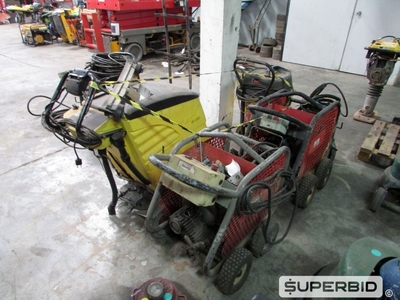 LAVADORA DE PISO, ASPIRADOR DE PÓ E LAVADORAS DE ALTA PRESSÃO (05 PÇS) (Ref.: FDD)