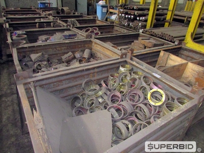 SPARE PARTS PARA ROLOS E ROLETES: ROLAMENTOS, ROLOS, EIXOS, FLANGES, CARCAÇAS, MANCAIS E OUTROS (APROX.: 677 PÇS). (Ref.: WMEB_UM02)