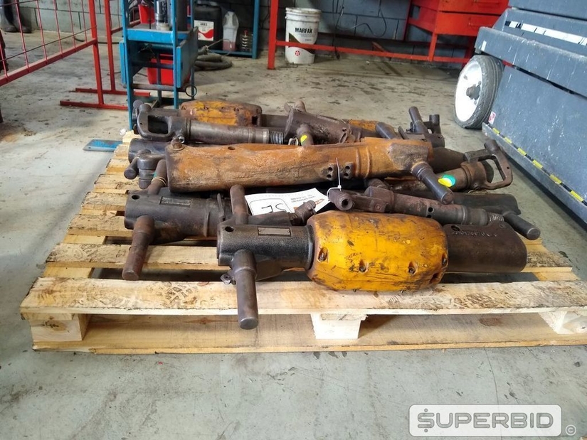 04 ROMPEDORES PNEUMÁTICOS ATLAS COPCO TEX12 10KG PS E 09 ROMPEDORES PNEUMÁTIOS ATLAS COPCO TEX P60S 30KG. (Ref.: SE)