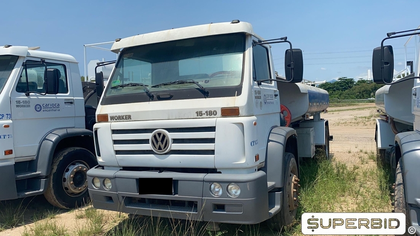 CAMINHÃO TANQUE VOLKSWAGEN 15.180 EURO3 WORKER, 2008/2008, Placa FINAL 2 (RJ), (Ref.: IBB)