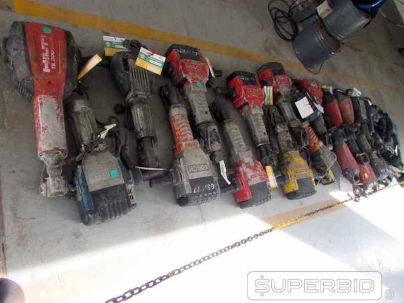 ROMPEDORES ELÉTRICO, DEMOLIDORES ELÉTRICO E MARTELETE PERFURADOR, (24 PÇ.) (Ref.: JDP)