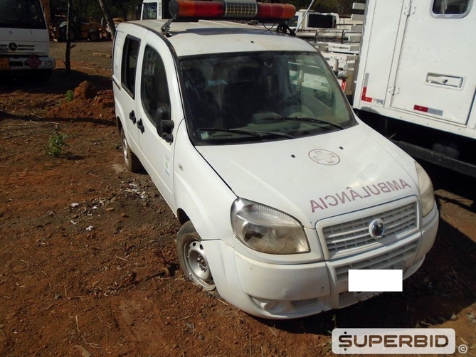 FIAT DOBLO AMBULANCIA 1.8, 2011/2012, Placa FINAL 1 (MG), (Ref.: SAU)