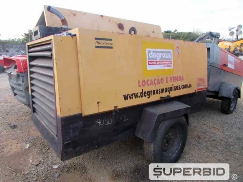 COMPRESSOR DE AR ATLAS COPCO XAS 136 280PCM-7B. . (Ref.: JEE)