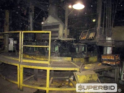 CARROSSEL PARA FUNDIÇÃO FABRICAÇÃO PRÓPRIA PARA MOLDAGEM DE PEÇAS EM FERRO GUSA E AÇO COM QUEIMADOR E EXAUSTORES (Ref.: Carrossel 7)