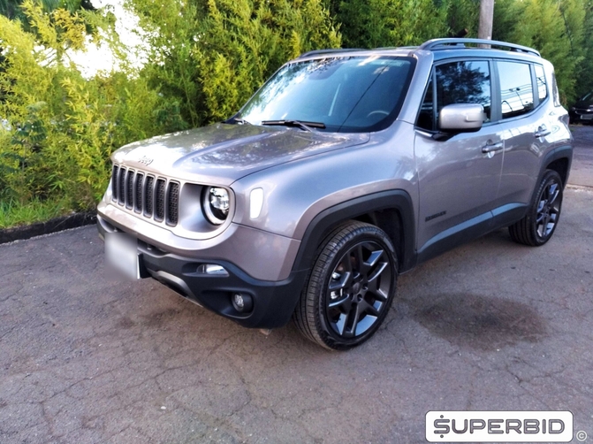 Jeep Renegade Limited 1.8 16V, 2019/2020, Cinza antique metálico, Flex, 6.017 KM, Câmbio Automático, Kit Multimídia "7" completo , Sensor de ré, Bancos em Couro, IPVA 2021 pago, Veículo com garantia de fábrica, Laudo cautelar aprovado.
