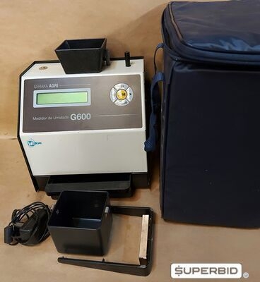 01 UNID. DETERMINADOR DE UMIDADE DE CEREAIS USADO, MODELO G 600, MARCA GEHAKA ¿ COMPLETO