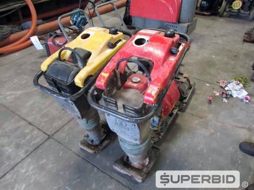 COMPACTADORES DE SOLO WACKER NEUSON, PALETEIRAS PALETRANS E PLACAS VIBRATÓRIAS WACKER NEUSON, (06 PÇ.) (Ref.: JAO)