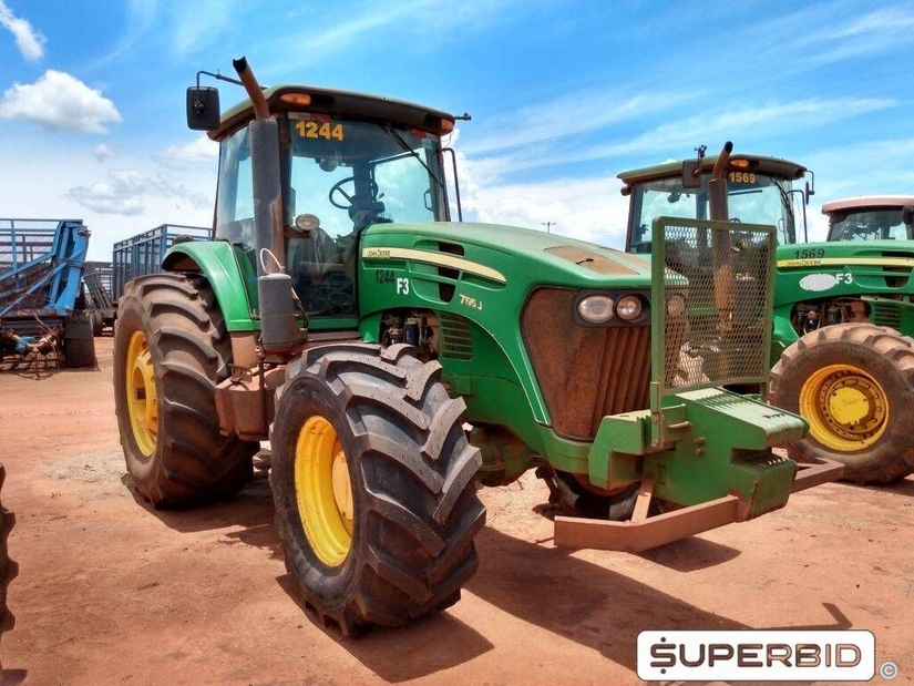 TRATOR DE PNEUS JOHN DEERE 7195J 4X4, ANO: 2013, SÉRIE: 1BM7195JPDH000632 (Ref: 1244)
