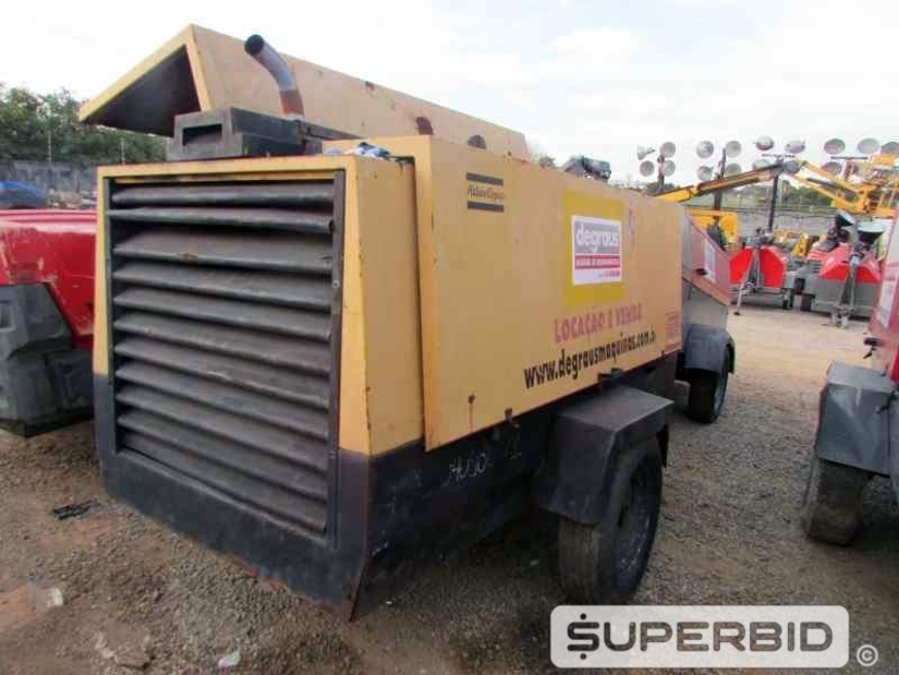 COMPRESSOR DE AR ATLAS COPCO XAS 136 280PCM-7B. . (Ref.: JEE)