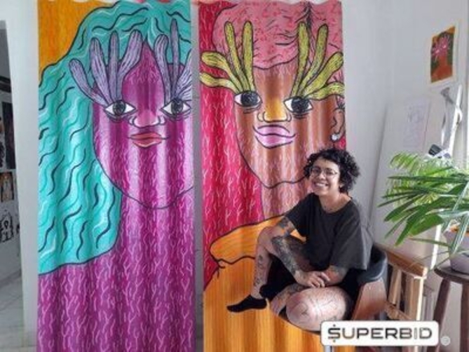 EVE QUEIROZ - OBRA "MULHER COM TURBANTE" (NOV/2020) (Ref.: 7581)