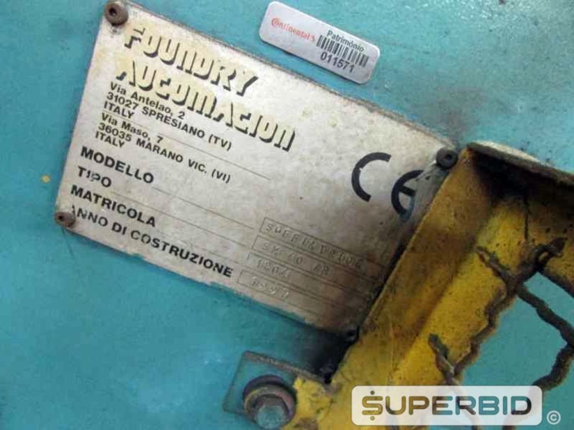 MÁQUINA SHELL AUTOMÁTICA FOUNDRY SM-40-AR, ANO 1997, SÉRIE.: 1204, CAP.: 150 CICLOS/H (Ref.: 851-11571)