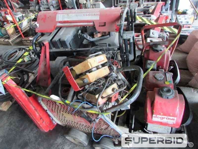 SUCATAS DE: GUINCHO DE COLUNA, LAVADORAS ALTA PRESSÃO, PLACAS VIBRATÓRIA E GERADOR 14 KVA, (06 PÇ.) (Ref.: JCL)