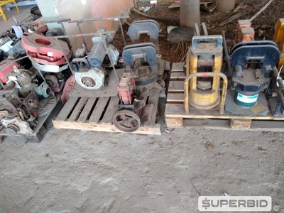 PRENSAS HIDRÁULICAS 80 E 150 TO, MOTOBOMBAS E BOMBAS HIDRÁULICAS. (Ref.: SL)