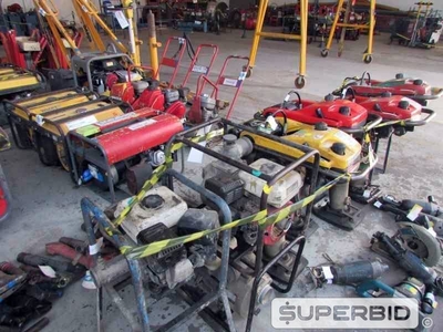 BOMBAS, MOTOR ACIONAMENTO, COMPACTADOR DE SOLO WACKER NEUSON E OUTROS, (11 PÇ.) (Ref.: JCV)