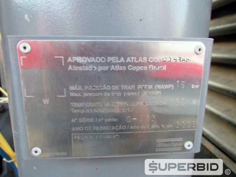 COMPRESSOR DE AR ATLAS COPCO XAS 136 280PCM-7B. . (Ref.: JEE)