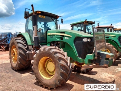 TRATOR DE PNEUS JOHN DEERE 7195J 4X4, ANO: 2013, SÉRIE: 1BM7195JADH000623 (Ref: 1240)